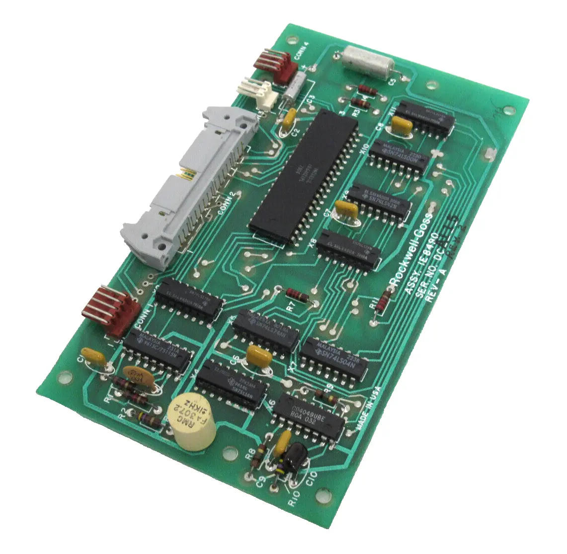 USED ROCKWELL-GOSS IE8490 CIRCUIT BOARD REV.2
