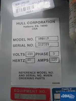 USED Hull 18 Sq Ft Hull Freeze Dryer, S/S, Model 378017