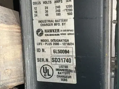 Used 2024 HAWKER OLDHAM LIFEPLUS 2000 Battery Chargers Ohio US | HGR 24 #1549946