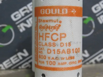 ITE Gould Shawmut D15AB100 HFCO Amptrap Fuse Class D15 600VAC New
