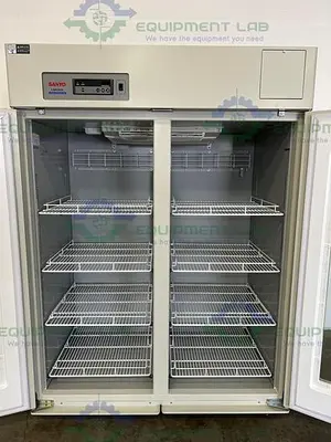 USED SANYO MPR-1411 PHARMACEUTICAL TWO DOOR REFRIGERATOR 2°C , 49 CU. FT.