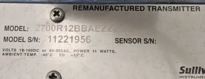 Micro Motion 2700R12BBAEZZZ Flow Transmitter Loc6D29