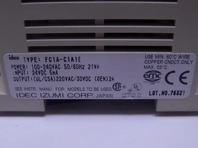 Used IDEC IZUMI _UNKNOWN_ Programmable Logic Controllers | OCO Industrial #1651706