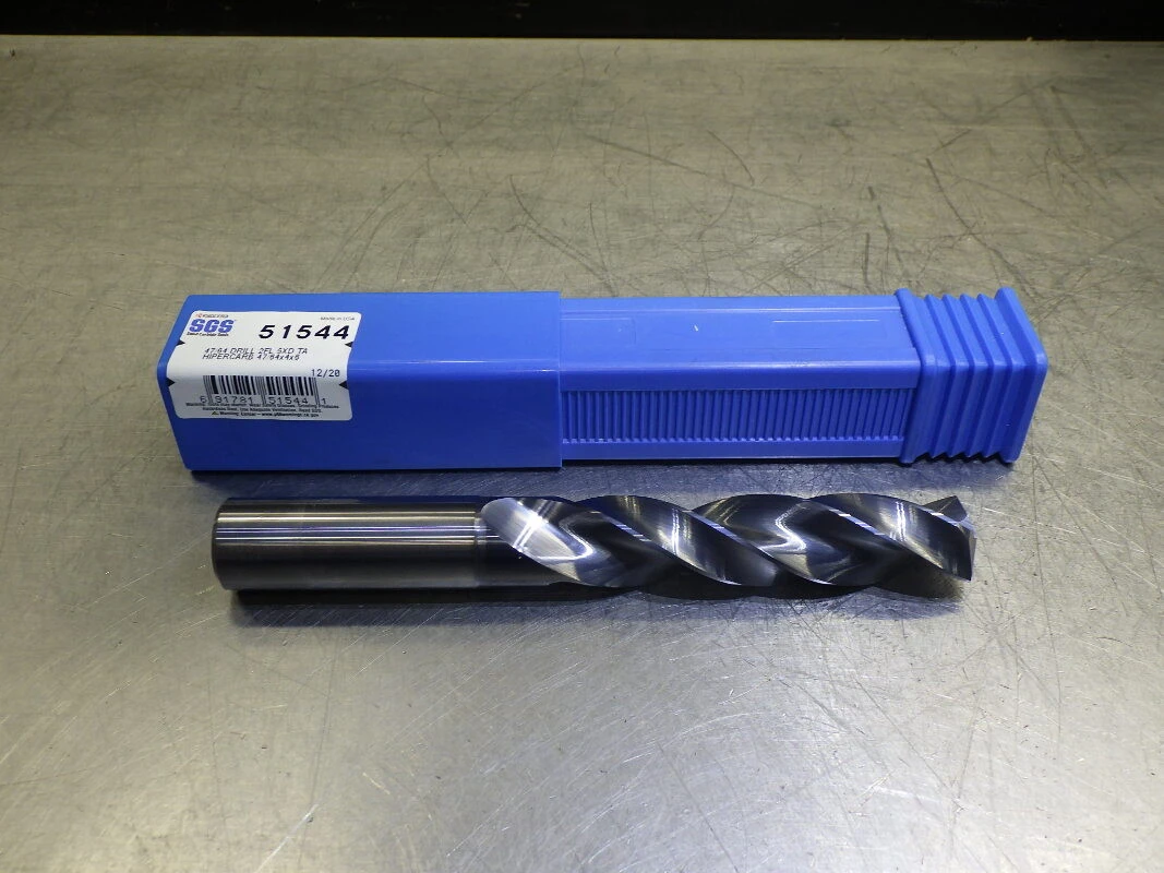 Kyocera / SGS 47/64 5xD Carbide Drill 19mm Shank 51544 (LOC2119B)