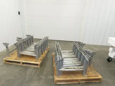 Automotion 24"W Conveyor Leg Stationary Floor Support 16" to 24"H Galvanized