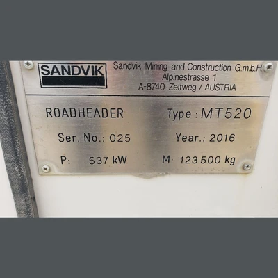 USED 2015 SANDVIK MT520