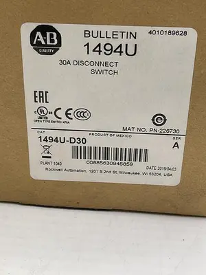 Used ALLEN-BRADLEY ALLEN-BRADLEY 1494U-D30 SER A Misc Electrical & Power Parts | ND Industrial Surplus #1214422