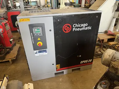 New | in-Stock CHICAGO PNEUMATIC CPVS20 Rotary Screw & Sliding Vane Air Compressors Michigan US | Aucto #1334510