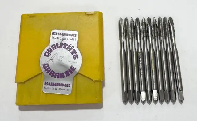 Guhring 6-32 Cobalt Spiral Point Plug Taps H2 2 Flute 10 Pack