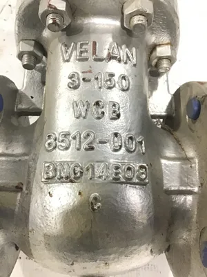 VELAN 8512-001 3″ Gate Valve Class 150 WCB Flanged API 600