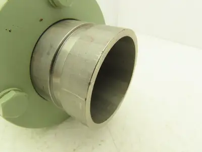 NA NA 2" Butterfly Valve Manuel 2-1/2" Flange & 2-3/8" Smooth Coupler SS Tube