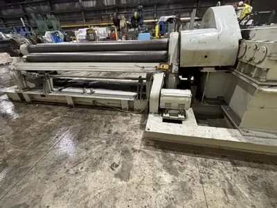 10' X 1/2" WEBB MODEL #9L-1210 3-ROLL INITIAL PINCH PLATE BENDING ROLL: STOCK #22525