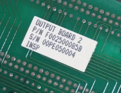 USED XYZ ELECTRONICS DIO-48 OUTPUT BOARD F002500085B