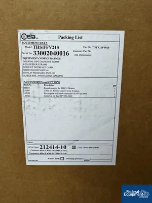 NEW CEIA CEIA Free-Fall Metal Detector, Model THS/FFV21S