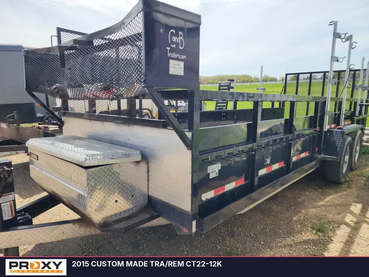 Used 2015 CUSTOM MADE TRA/REM CT22-12K Flatbed Trailers Idaho US | Proxy Equipment #1388652