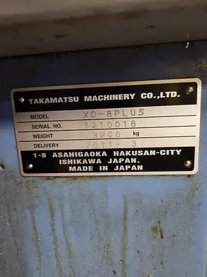 Used TAKAMAZ XD-8 PLUS CNC LATHE, 2 SPINDLES, 5" CHUCKS, 1.4" BAR CNC Lathes | Harbor Machinery Inc. #1283393