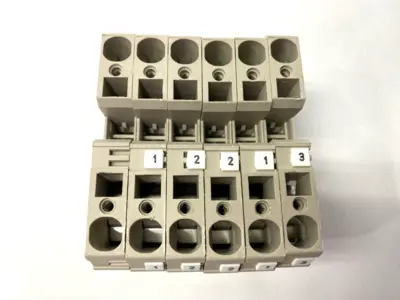 USED WEIDMÜLLER FEED-THROUGH TERMINAL BLOCK 1746750000 LOT OF 6