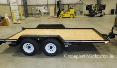 2015 Black Corn Pro 14′ Equipment Trailer, Item # 1795