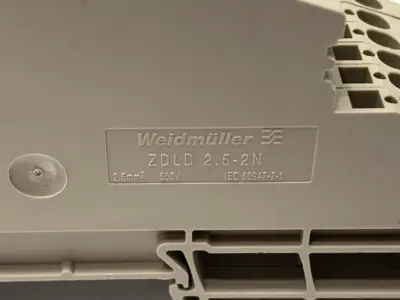| Weidmuller ZDLD 2.5-2N Multi Tier Modular Terminal Block 1782300000 LOT OF 6 - Used