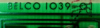 USED BELCO 1039-01 CIRCUIT BOARD A5B1037-A-02 103901