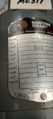 USED BOSTON GEAR 1750 rpm 3327P TENV