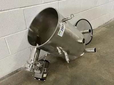 Lidded Hopper With Butterfly Valve