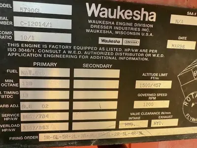 USED WAUKESHA L5790GL