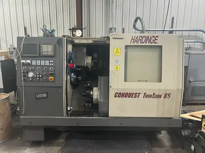 2002 HARDINGE CONQUEST TWIN TURN 65 CNC Lathes | Silverlight CNC, Inc (1)