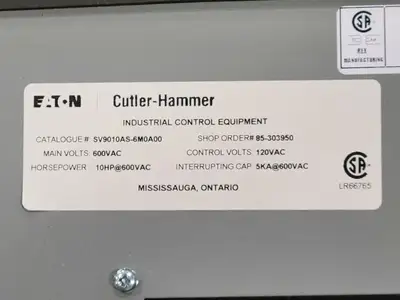 USED EATON CUTLER-HAMMER SV9010AS-6M0A00