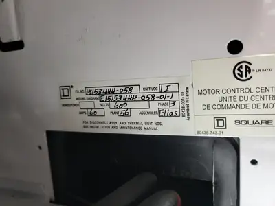 USED SQUARE D MODEL 6
