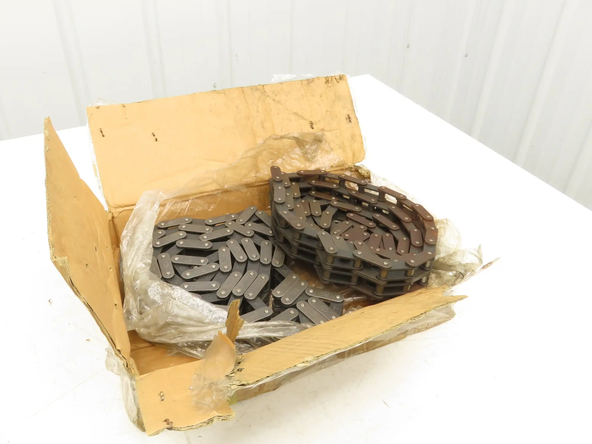 RF2060-2 Double Strand Roller Chain 1-1/2" Double Pitch 10' Length Lot of 2