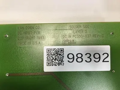 USED VAN DORN PC330-037 REV-D