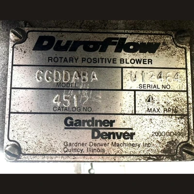 USED GARDNER DENVER DUROFLOW GGDDABA