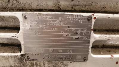 US Motors 40HP; 1190RPM; 460V; Frame: 404U  E088B