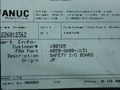 NEW FANUC A05B2600J131