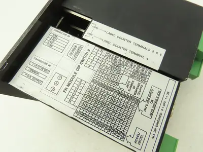 Label Control Panel Metering Circuit Board 2 Toggles 3 Resets 3 Counters
