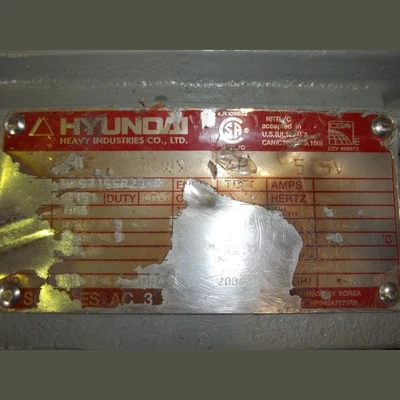 Hyundai 10 HP Motor