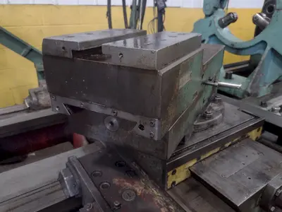 42" X 120" RYAZAN MODEL #1N65 HEAVY DUTY ENGINE LATHE 4.5" HOLE