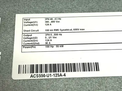 USED ABB ABB ACS550-U1-125A-4