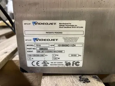 USED VIDEOJET VIDEOJET 1510
