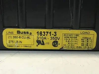 USED BUSS / BUSSMANN 16371-3