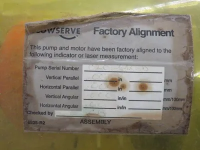 Durco pump model MK3 STD  size 2K3x1.5-13/116RV with base and 575v motor , material CD4M