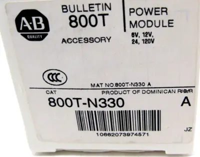 NEW LOT OF 2 ALLEN BRADLEY 800T-N330 POWER MODULE SERIES A 800TN330
