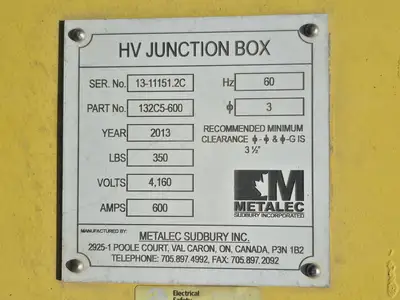USED 2013 METALEC 132C5-600