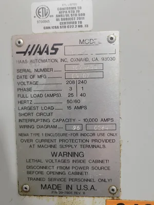 USED HAAS TL-2