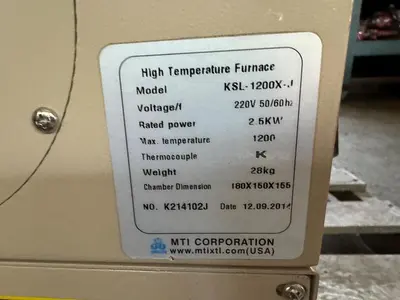 USED 2014 MTI CORPORTATION KSL-1200X