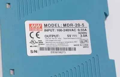 3 NEW MEAN WELL MDR-20-5 SLIMLINE POWER SUPPLY MODULES MDR205
