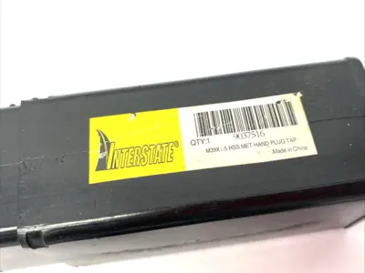 New | in-Stock Interstate Straight Flute Tap: M39x1.5 Metric Fine, 6 Flute Taps & Dies Michigan US | Maverick Industrial Sales #1391737