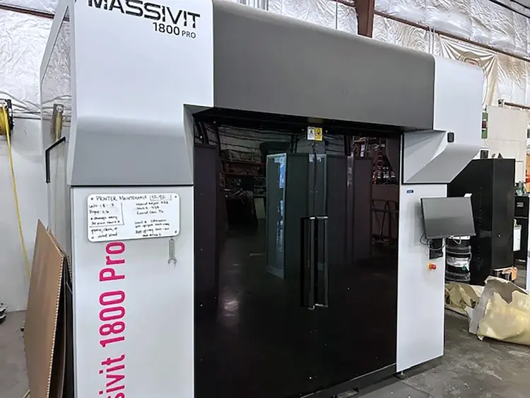 Used 2023 Massivit 1800 Pro 3D Printers Illinois US | Machine Tool Bids #779894
