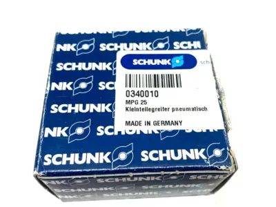 USED SCHUNK 2-FINGER PARALLEL FOR SMALL COMPONENTS MGP 25, 3MM STROKE PER JAW